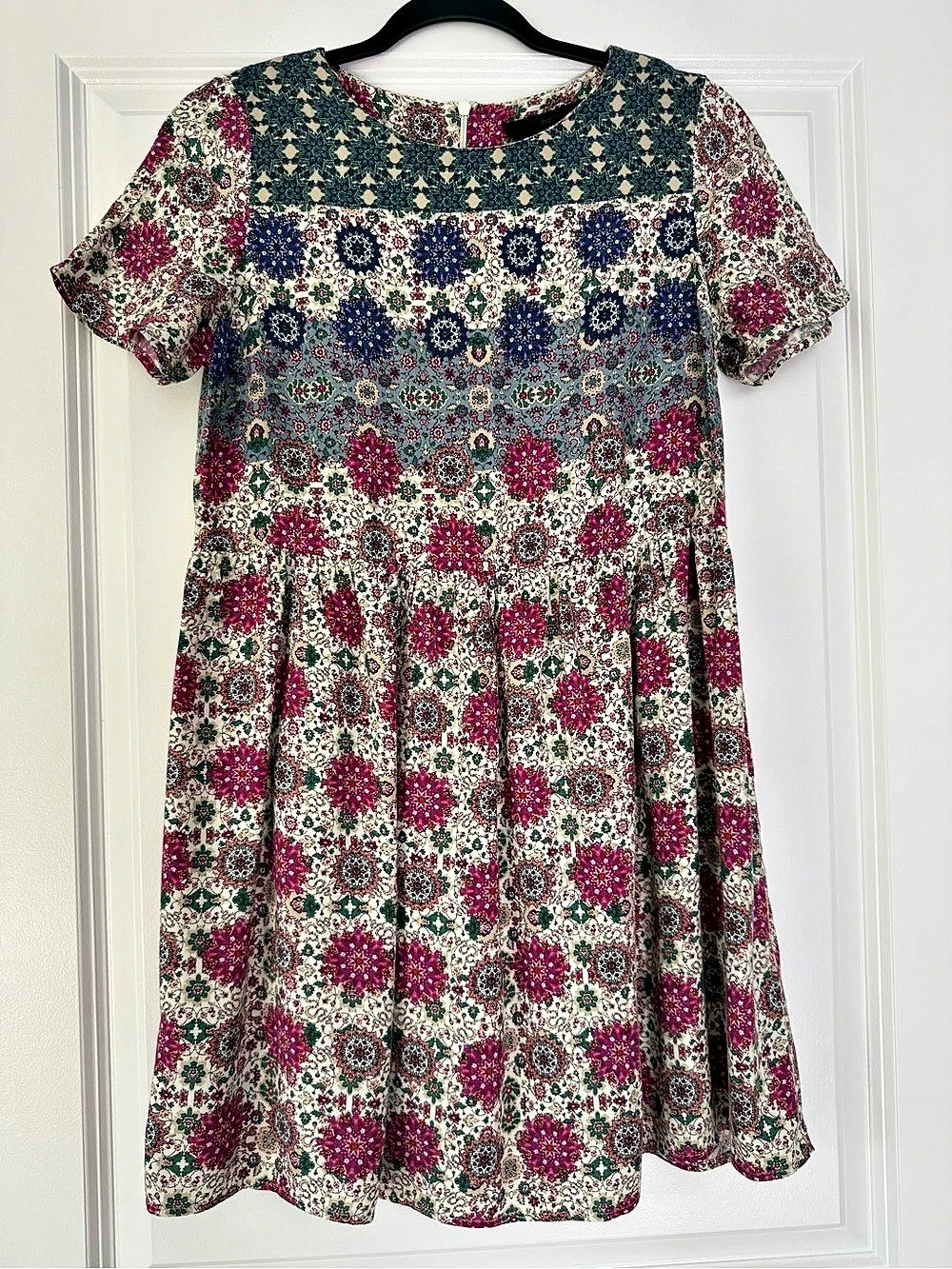 Topshop Floral Mini Dress in Multicolor Size 4